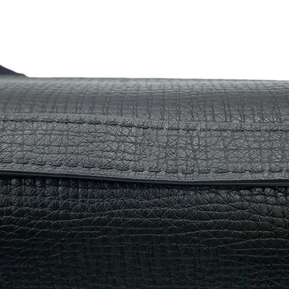 Bottega Veneta Shoulder Bag Angle Palmerato Leather Black - Picture 10 of 12